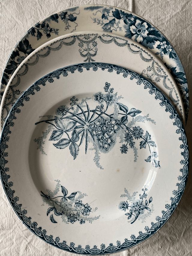 Assiettes Terre de fer dépareillées (x6)