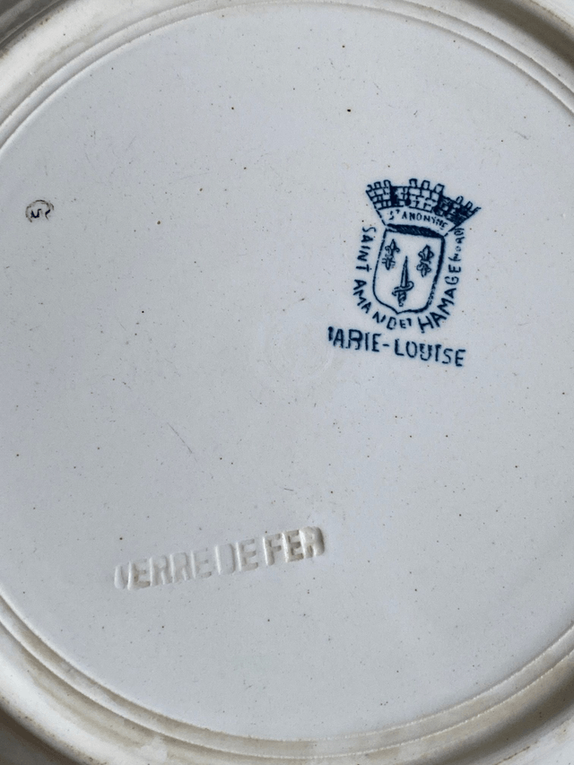 Assiettes Terre de fer Marie Louise (x2)
