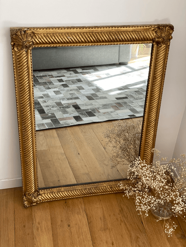 Miroir ancien doré