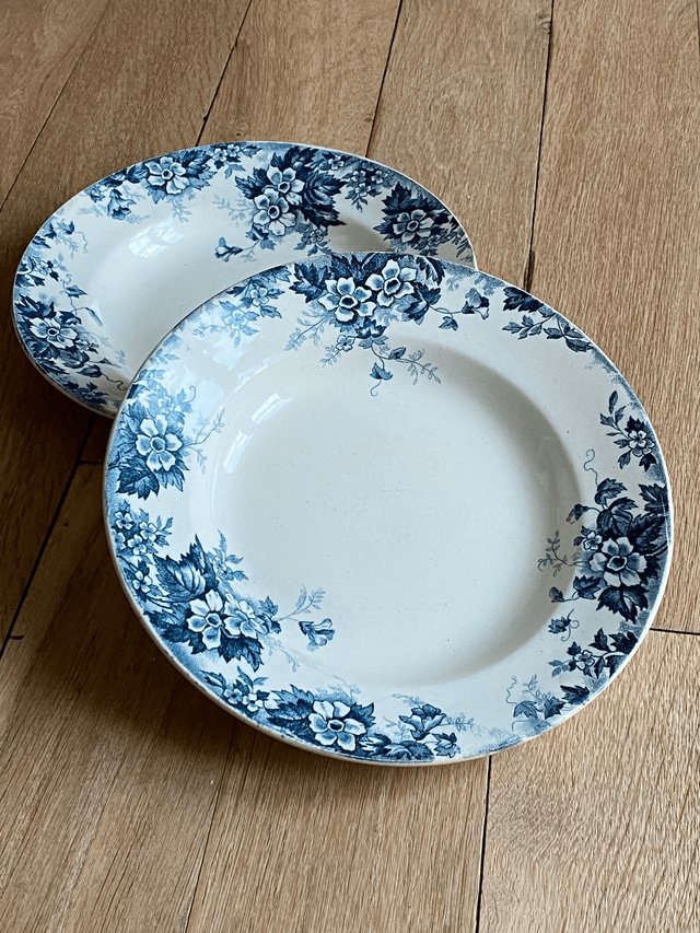 Assiettes Terre de fer Marie Louise (x2)