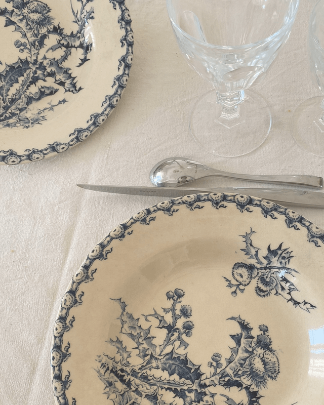 Assiettes Gien Chardons (x6)