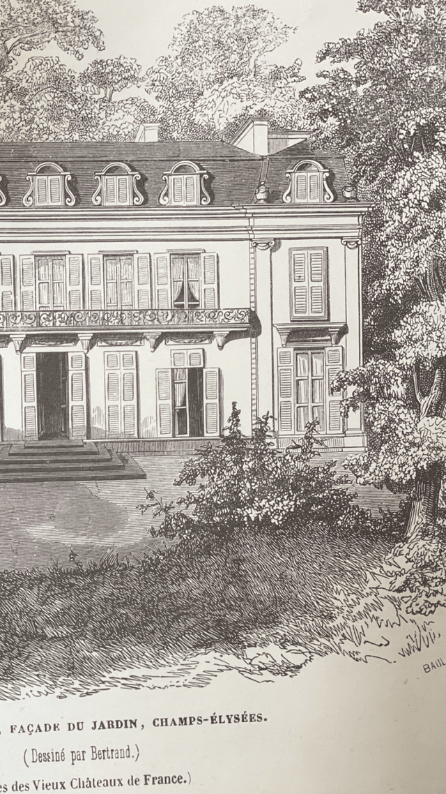 Reproduction Façade côté Jardin