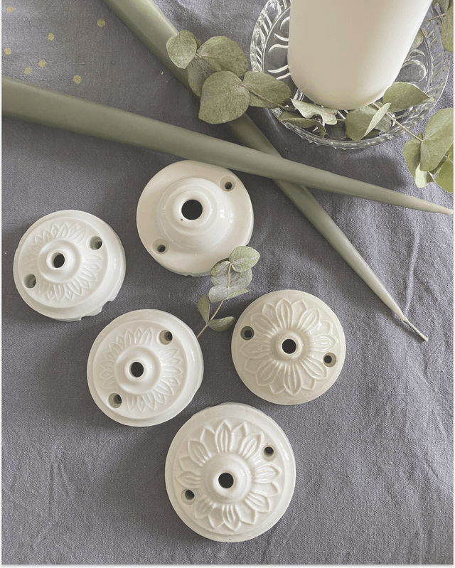 Rosace en porcelaine