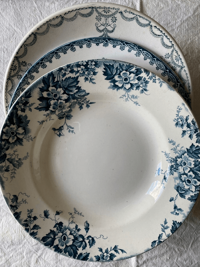 Assiettes Terre de fer dépareillées (x6)