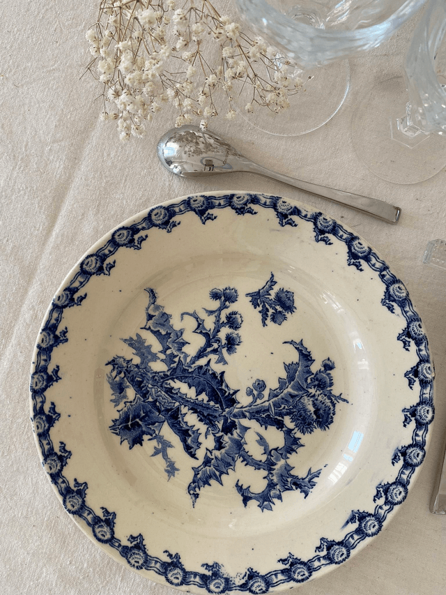 Assiettes à dessert Gien Chardons (x6)