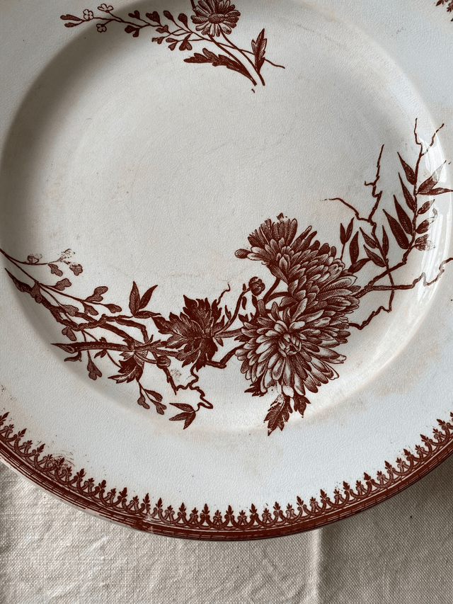 Assiettes Terre de fer Pexonne (x4)