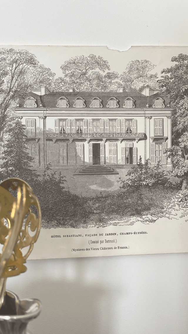 Reproduction Façade côté Jardin