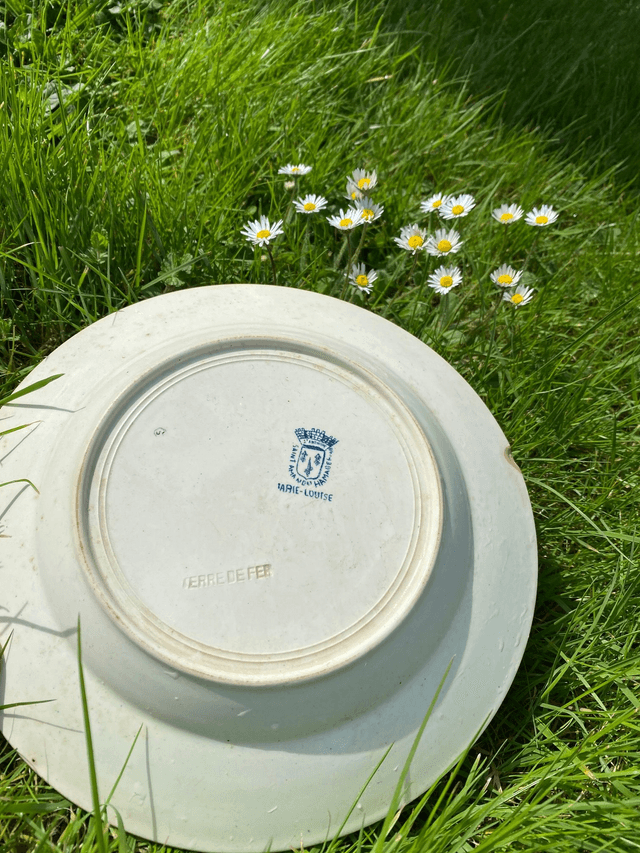 Assiettes Terre de fer Marie Louise (x2)