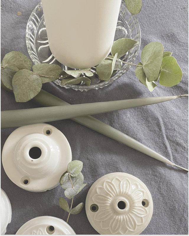 Rosace en porcelaine