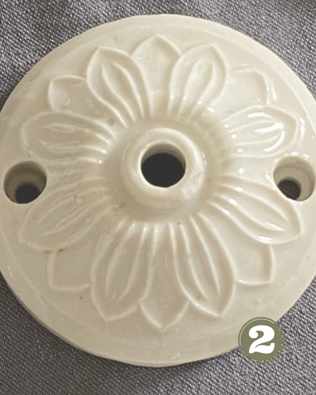 Rosace en porcelaine