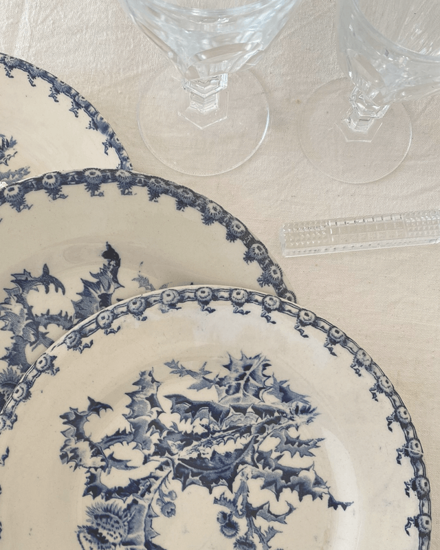 Assiettes Gien Chardons (x6)