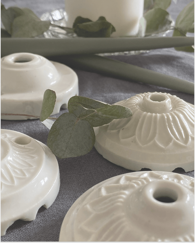 Rosace en porcelaine