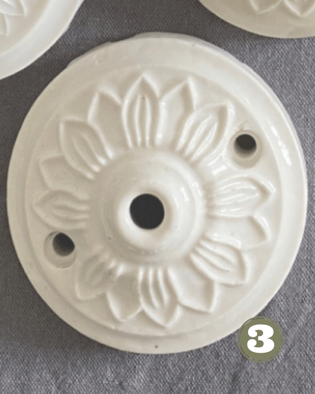 Rosace en porcelaine