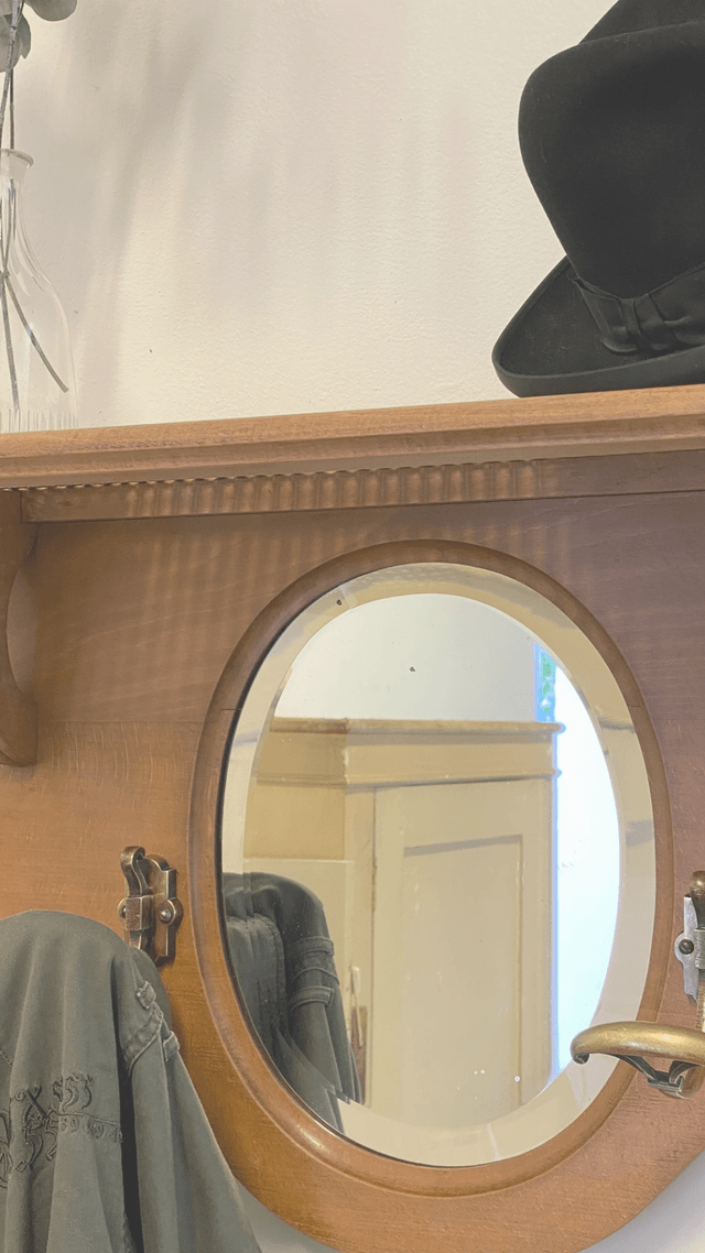 Patère Etagère Miroir 3 en1 