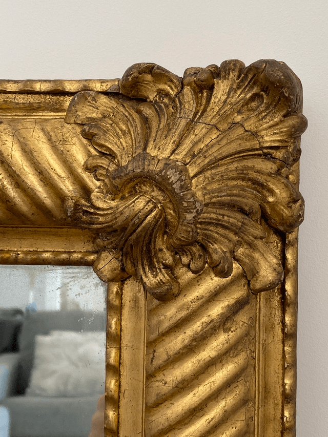 Miroir ancien doré