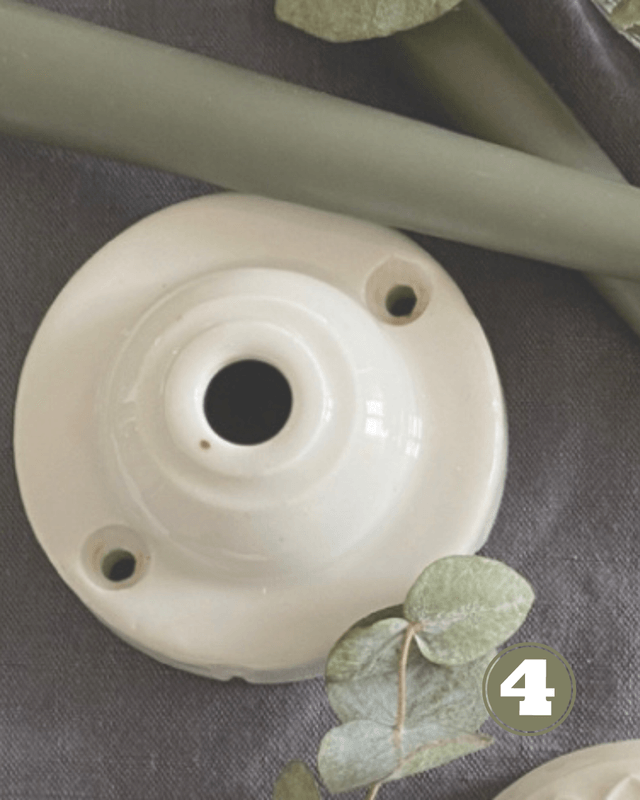 Rosace en porcelaine