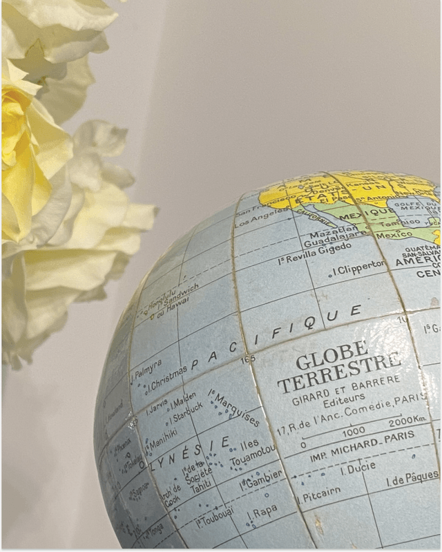 Globe terrestre Girard et Barrère