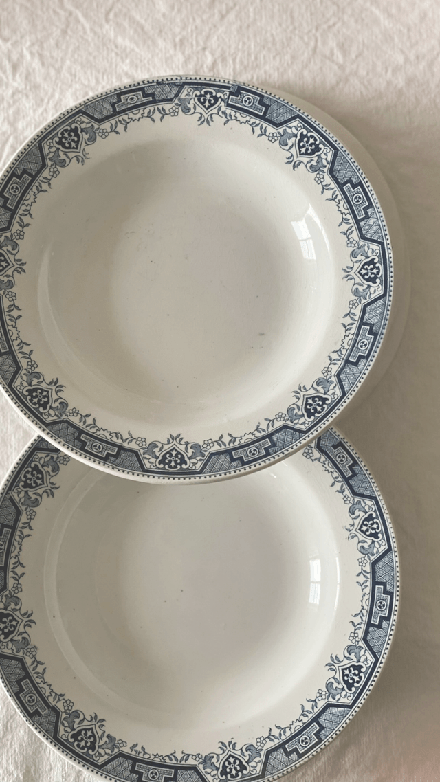 Assiettes creuses St Amand et Hamage Maroc (x2)