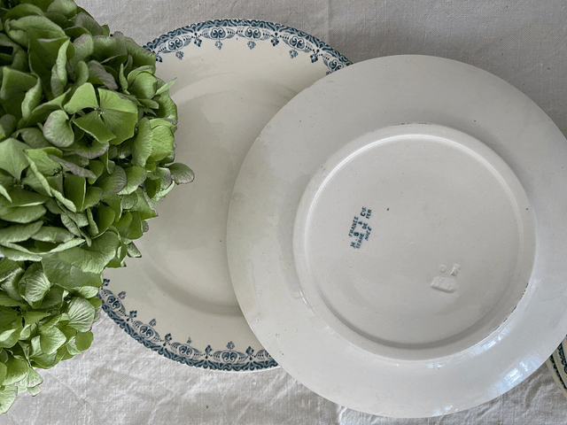 Assiettes Terre de fer H.B & Cie (x4)