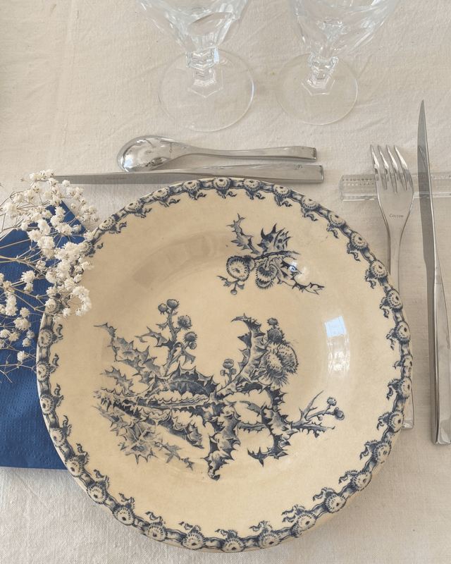 Assiettes Gien Chardons (x6)