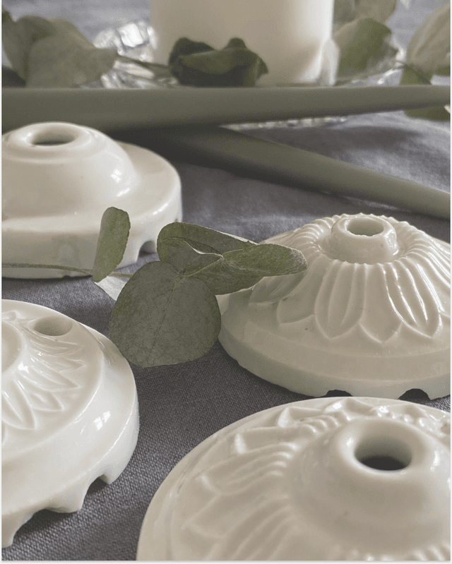 Rosace en porcelaine