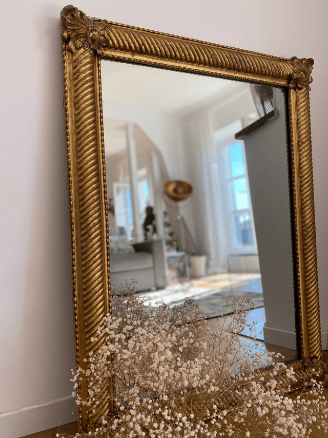 Miroir ancien doré
