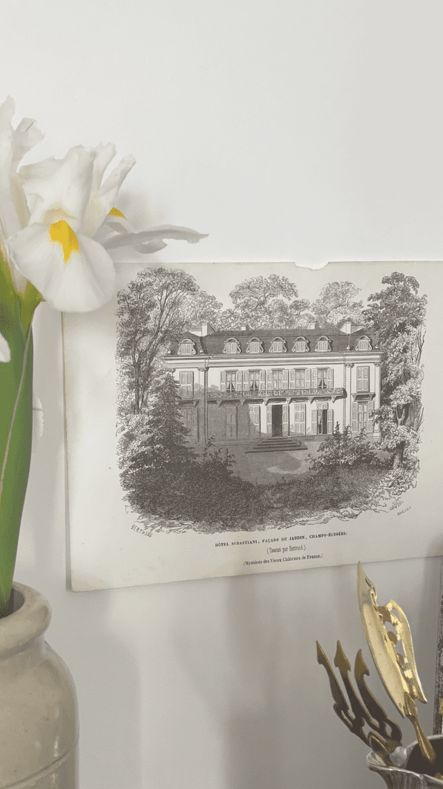 Reproduction Façade côté Jardin